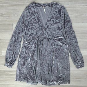 Free People Velvet Tunic/Short Dress XS